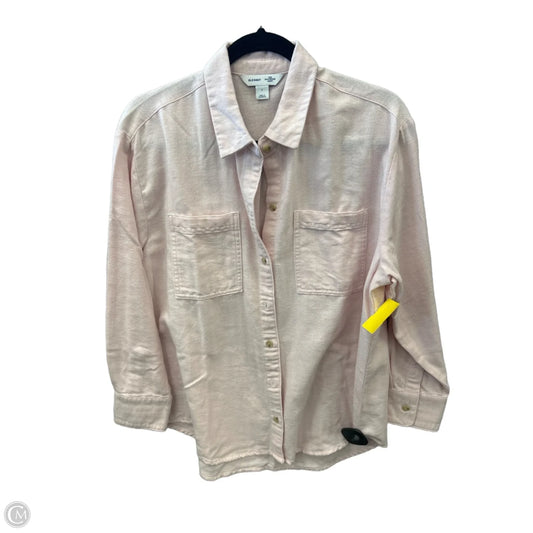Top Long Sleeve By Mark Fisher In Pink, Size: L