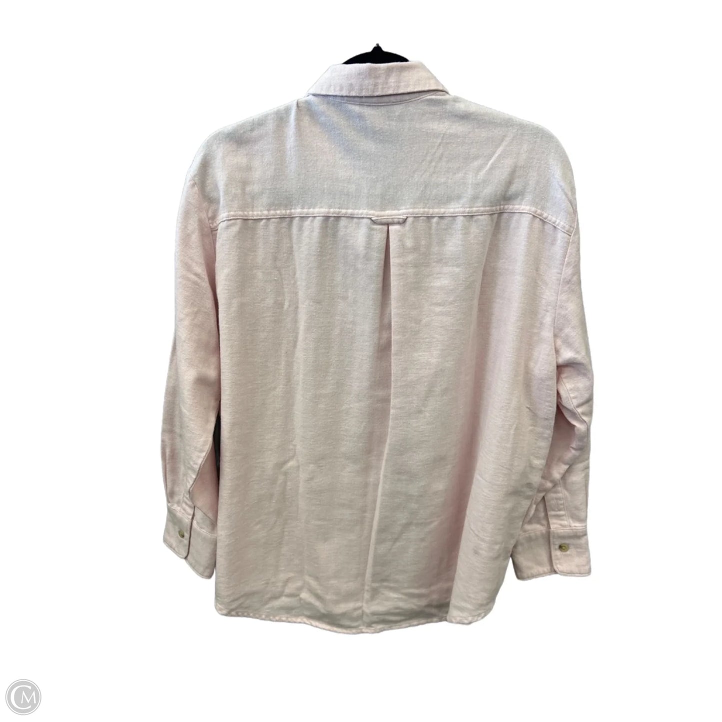 Top Long Sleeve By Mark Fisher In Pink, Size: L