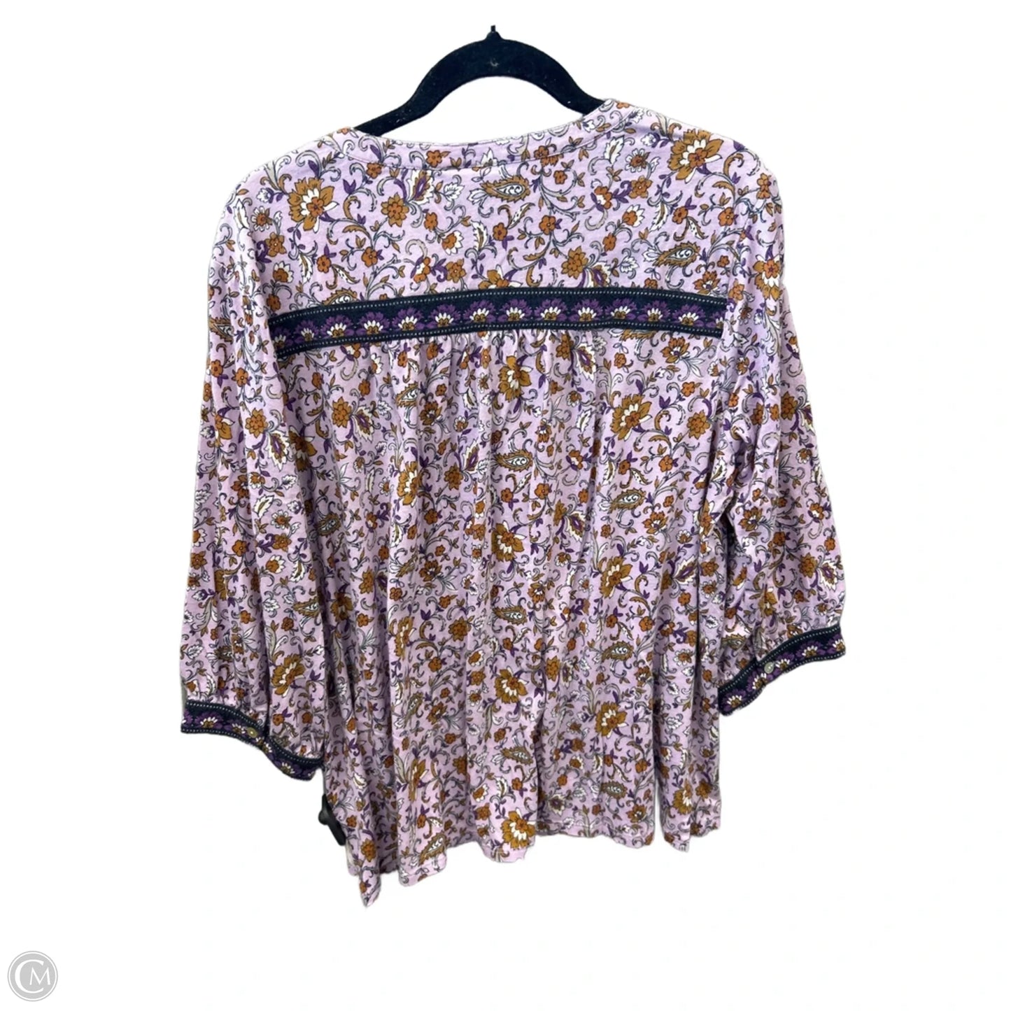 Top 3/4 Sleeve By J. Jill In Purple, Size: Xl
