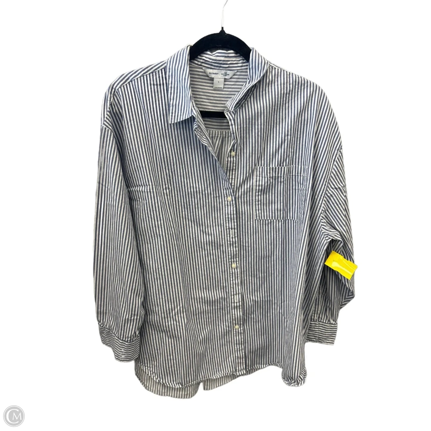 Top Long Sleeve By Old Navy In Striped Pattern, Size: L