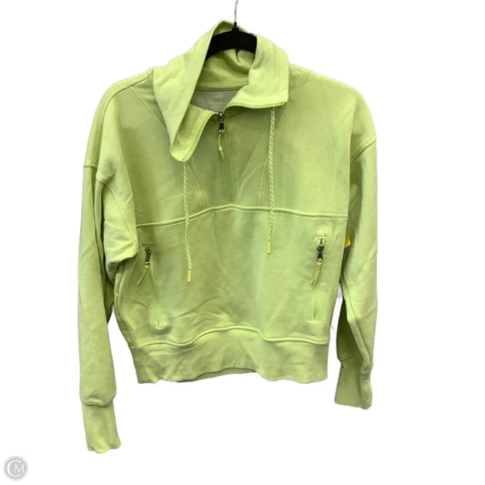Athletic Top Long Sleeve Collar By Old Navy In Green, Size: M