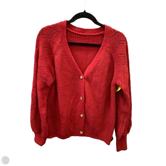 Sweater By Clothes Mentor In Red, Size: M