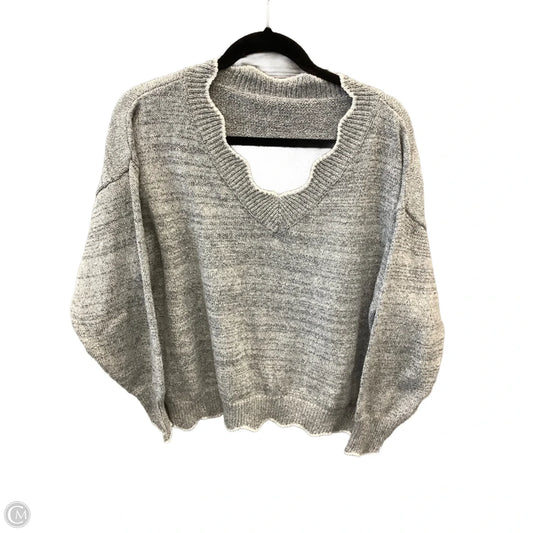 Sweater By Clothes Mentor In Grey, Size: 2x