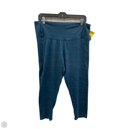 Athletic Leggings By Champion In Blue, Size: Xxl