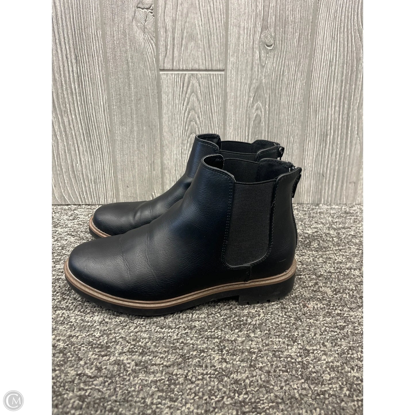 Boots Ankle Flats By Esprit In Black, Size: 7