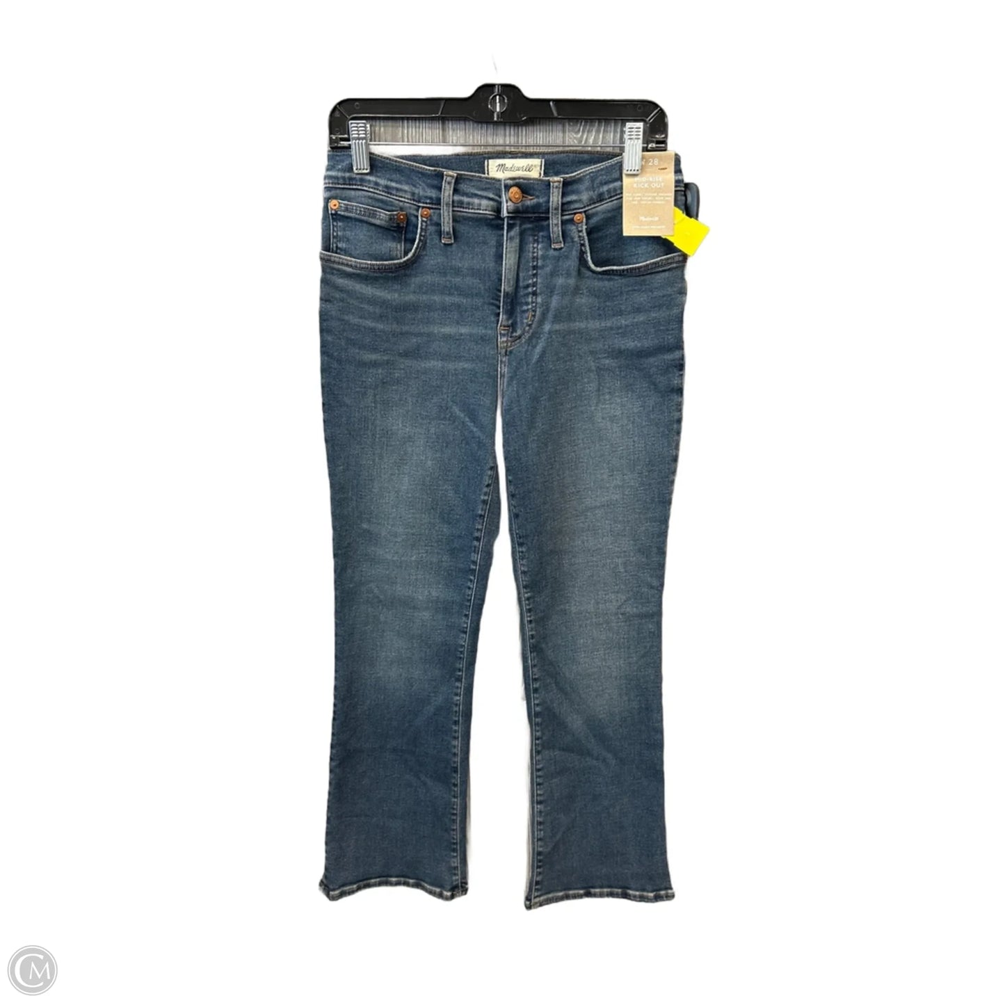 Jeans Straight By Madewell In Blue Denim, Size: 6