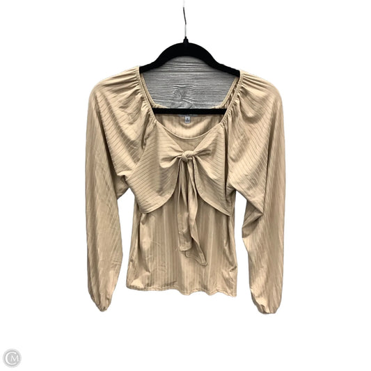 Top Long Sleeve By Clothes Mentor In Brown, Size: S