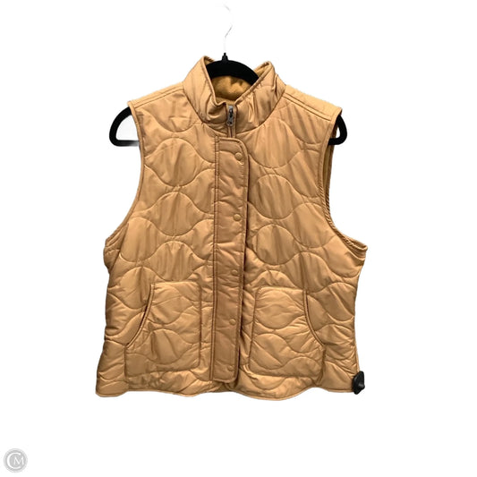 Vest Puffer & Quilted By Croft And Barrow In Tan, Size: L