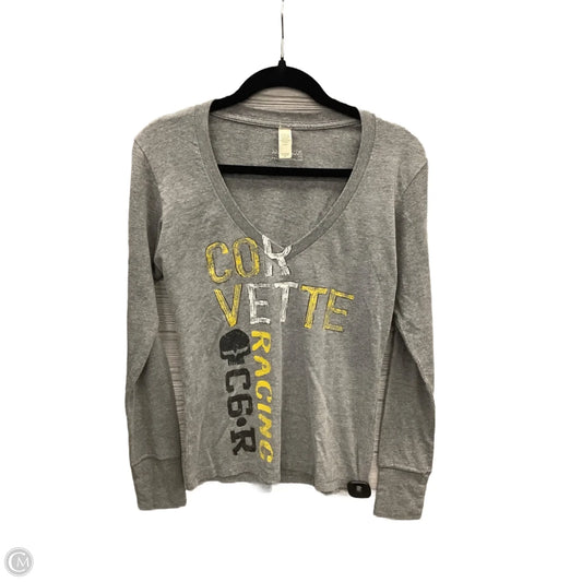 Top Long Sleeve By Clothes Mentor In Grey, Size: M