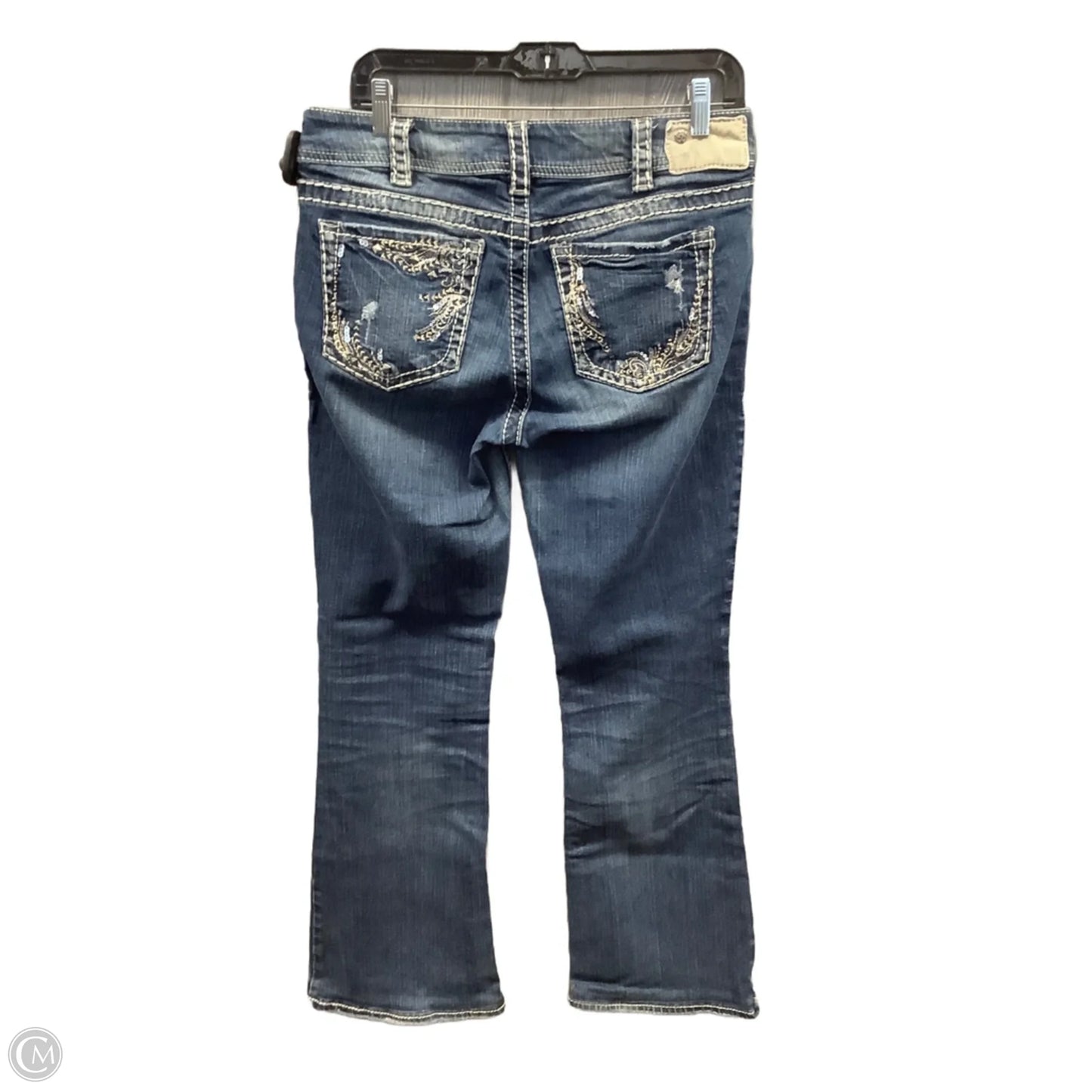 Jeans Boot Cut By Silver In Blue Denim, Size: 10