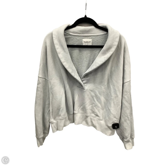 Top Long Sleeve By Abercrombie And Fitch In Grey, Size: Xl