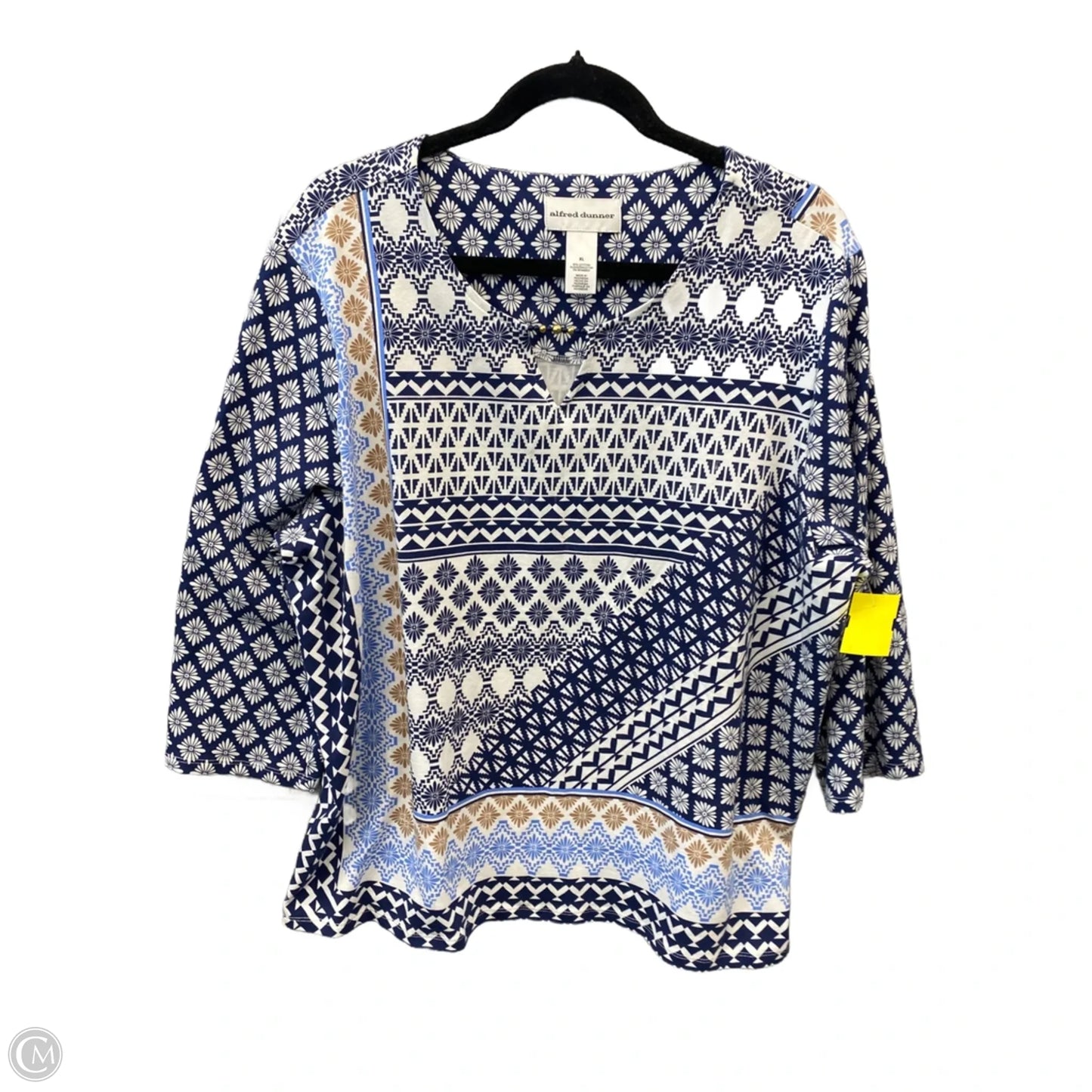 Top Long Sleeve By Alfred Dunner In Blue, Size: Xl