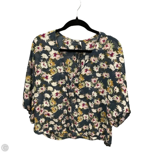Blouse Long Sleeve By Clothes Mentor In Floral Print, Size: L
