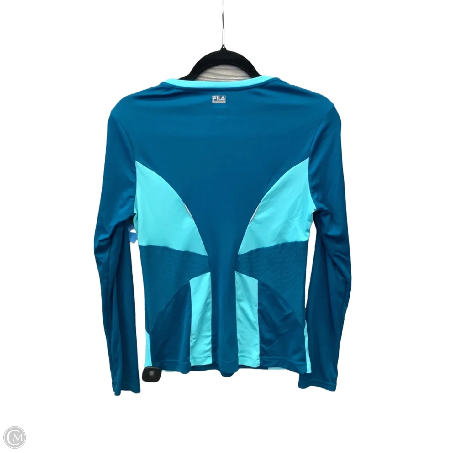 Athletic Top Long Sleeve Crewneck By Fila In Blue, Size: M