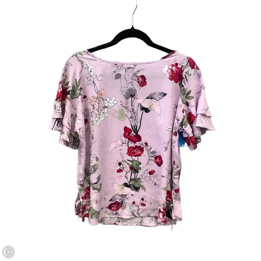 Top Short Sleeve By Maurices In Purple, Size: M