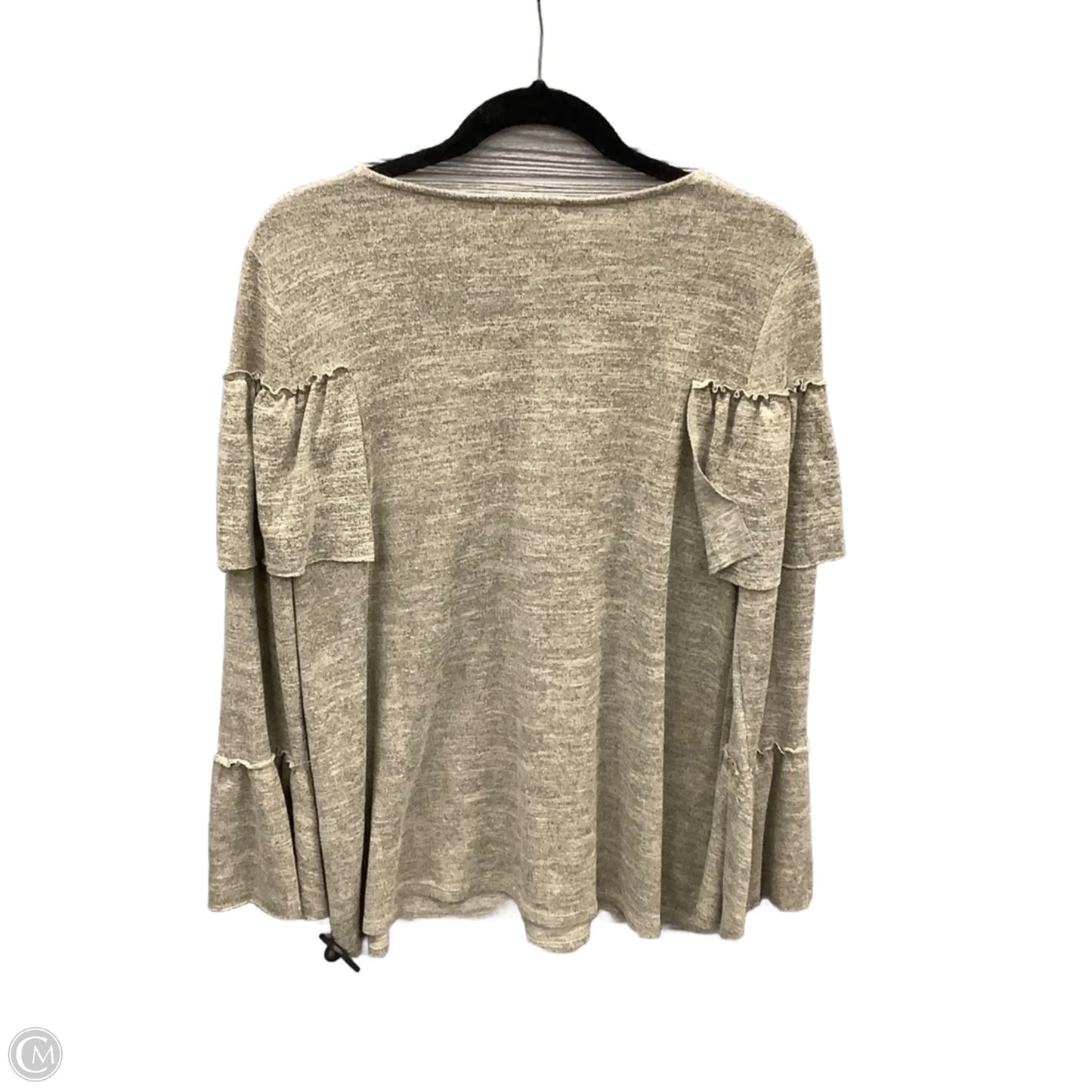 Top Long Sleeve By Easel In Green, Size: S