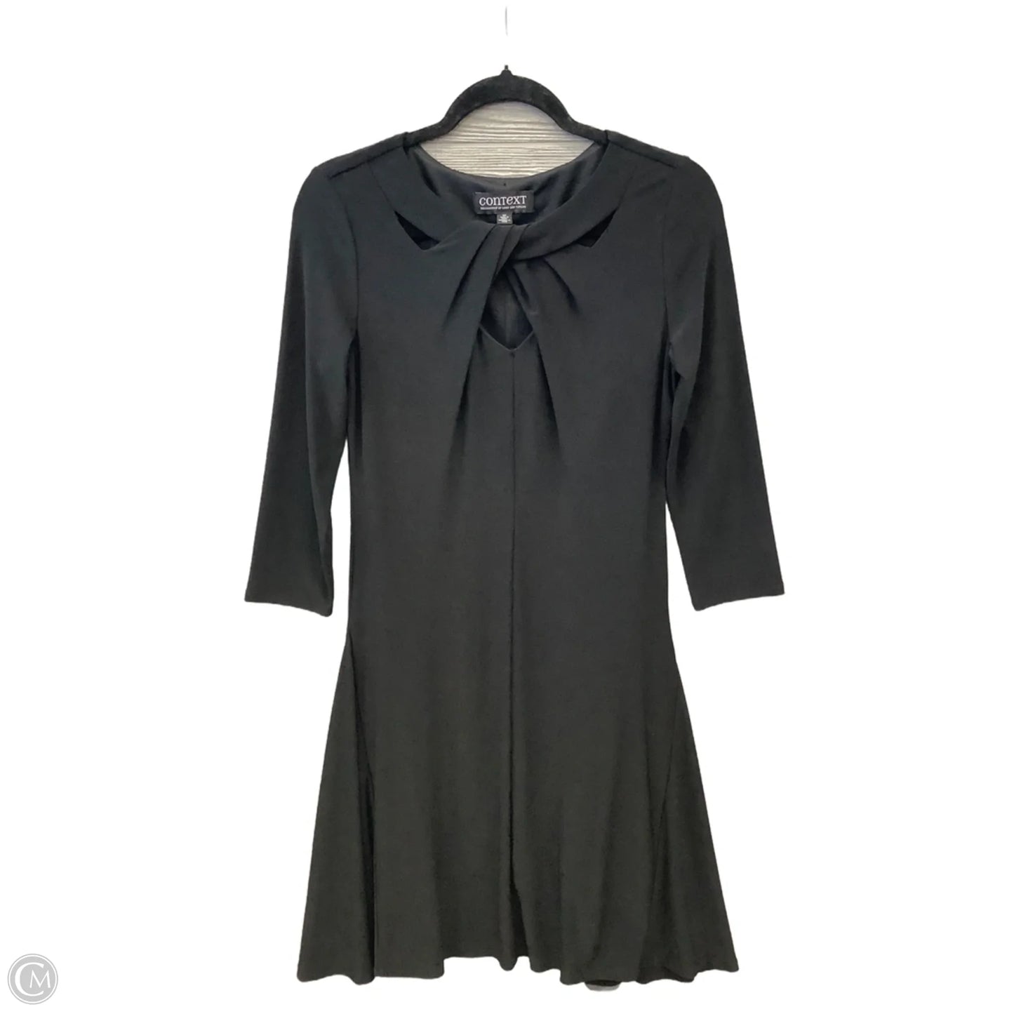Dress Casual Midi By Context In Black, Size: S