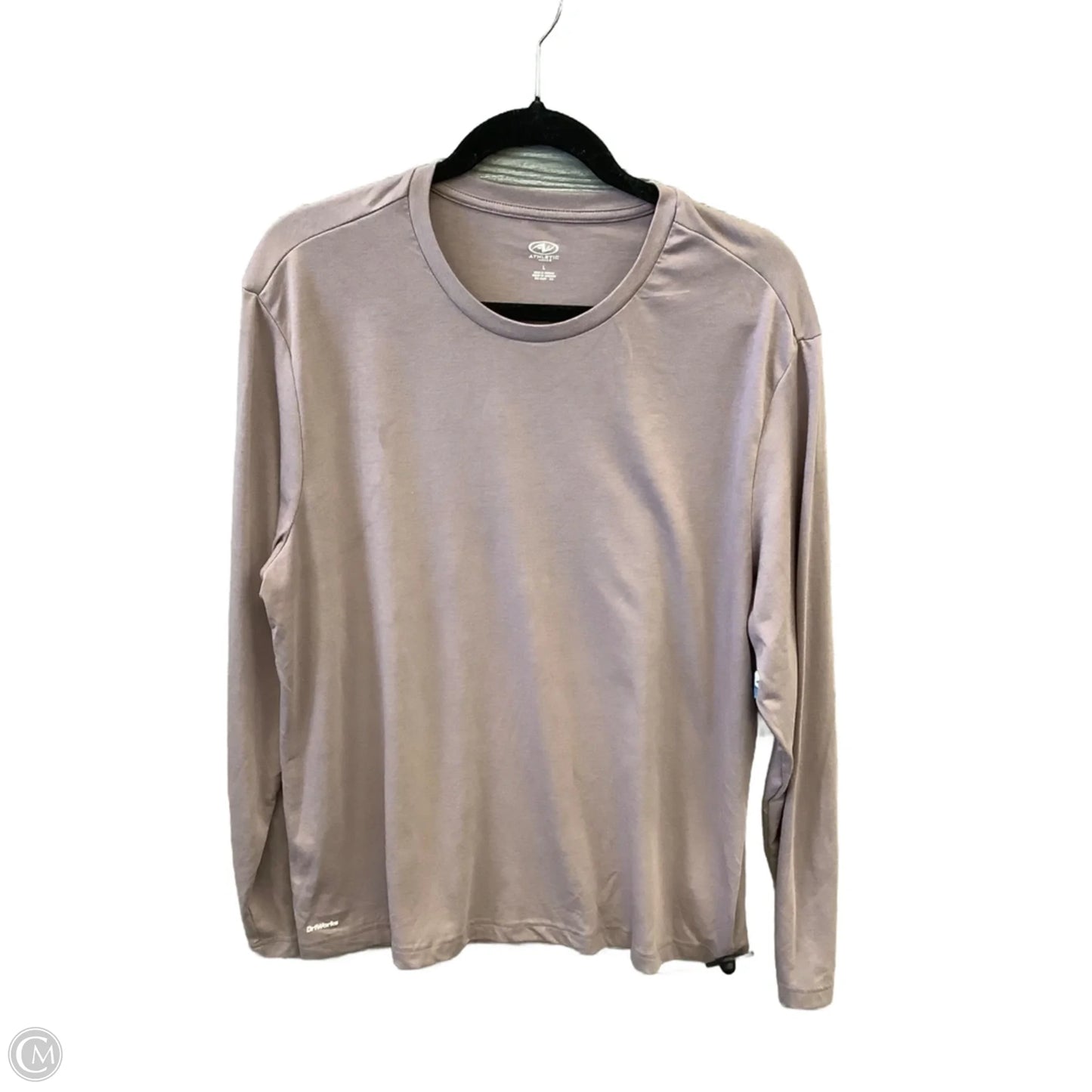 Athletic Top Long Sleeve Crewneck By Athletic Works In Purple, Size: L