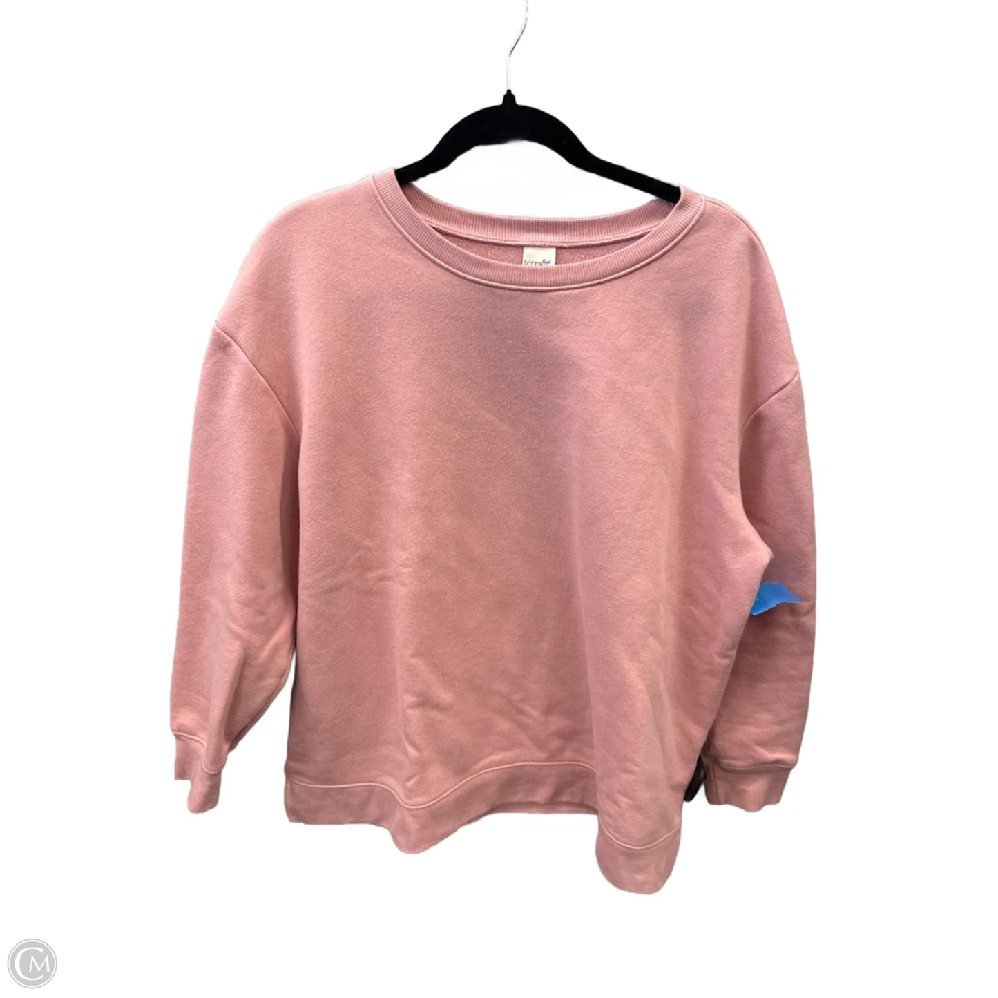 Top Long Sleeve By Terra & Sky In Pink, Size: Xl
