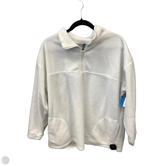 Top Long Sleeve By Clothes Mentor In White, Size: L