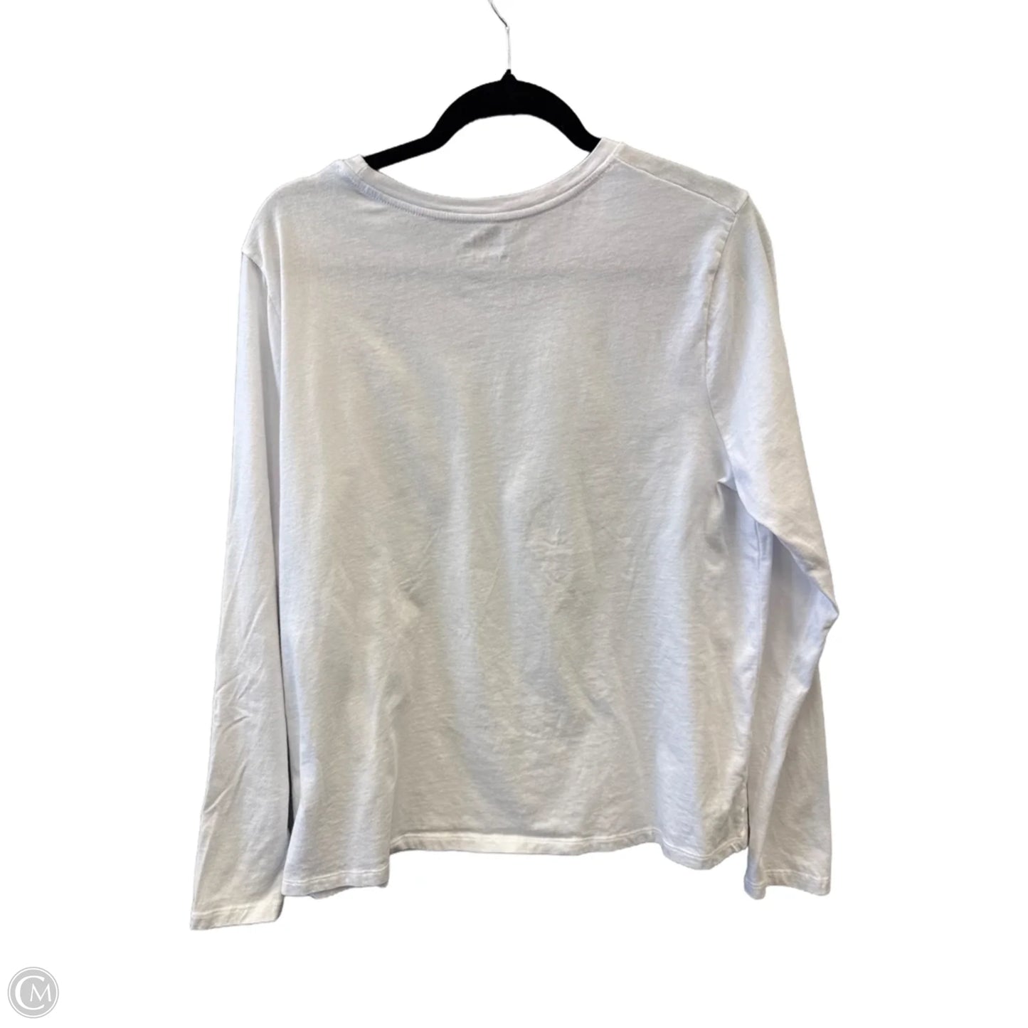 Top Long Sleeve By Time And Tru In White, Size: Xl