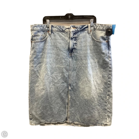 Skirt Midi By Old Navy In Blue Denim, Size: 20