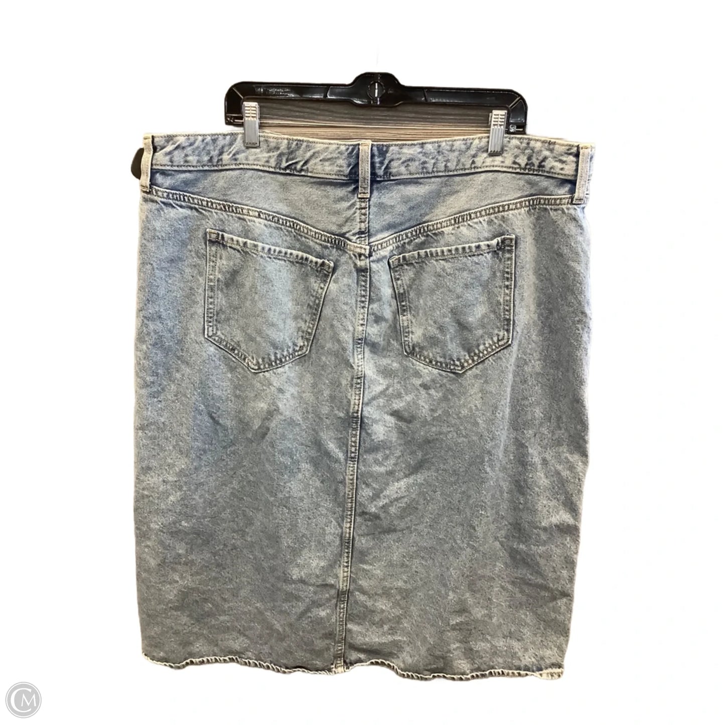 Skirt Midi By Old Navy In Blue Denim, Size: 20