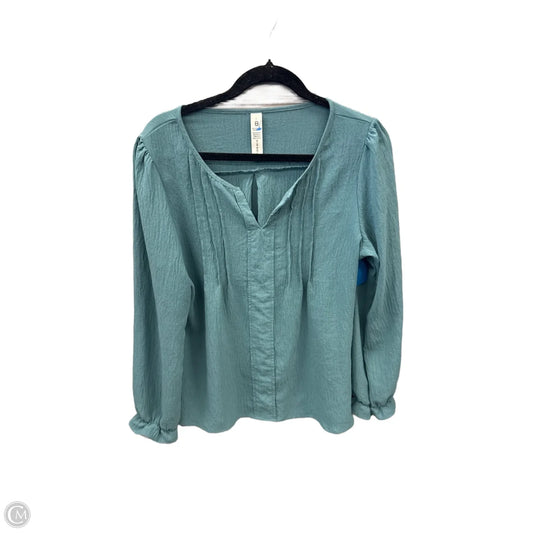 Top Long Sleeve By Clothes Mentor In Green, Size: L