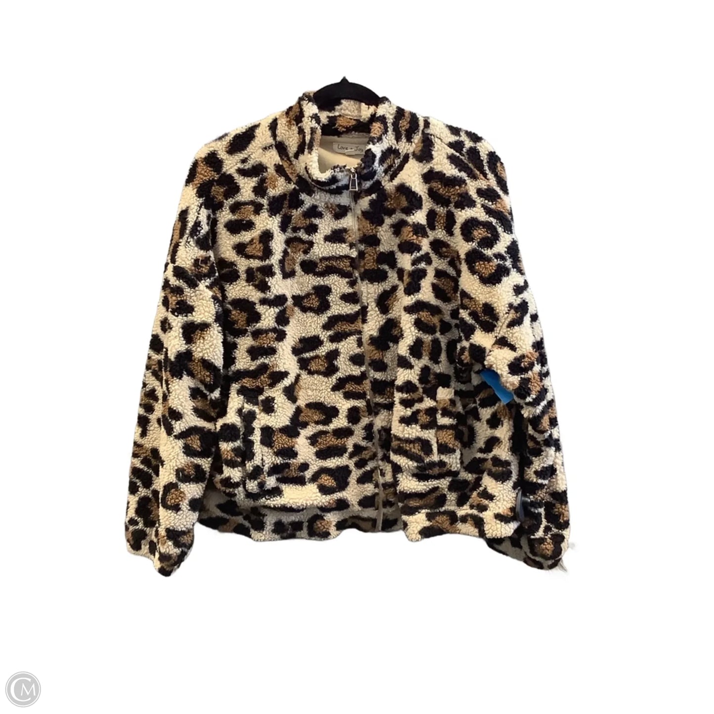 Jacket Fleece By Clothes Mentor In Animal Print, Size: 2x