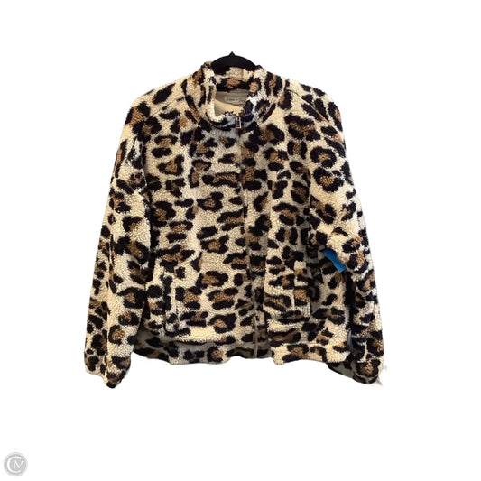 Jacket Fleece By Clothes Mentor In Animal Print, Size: 2x