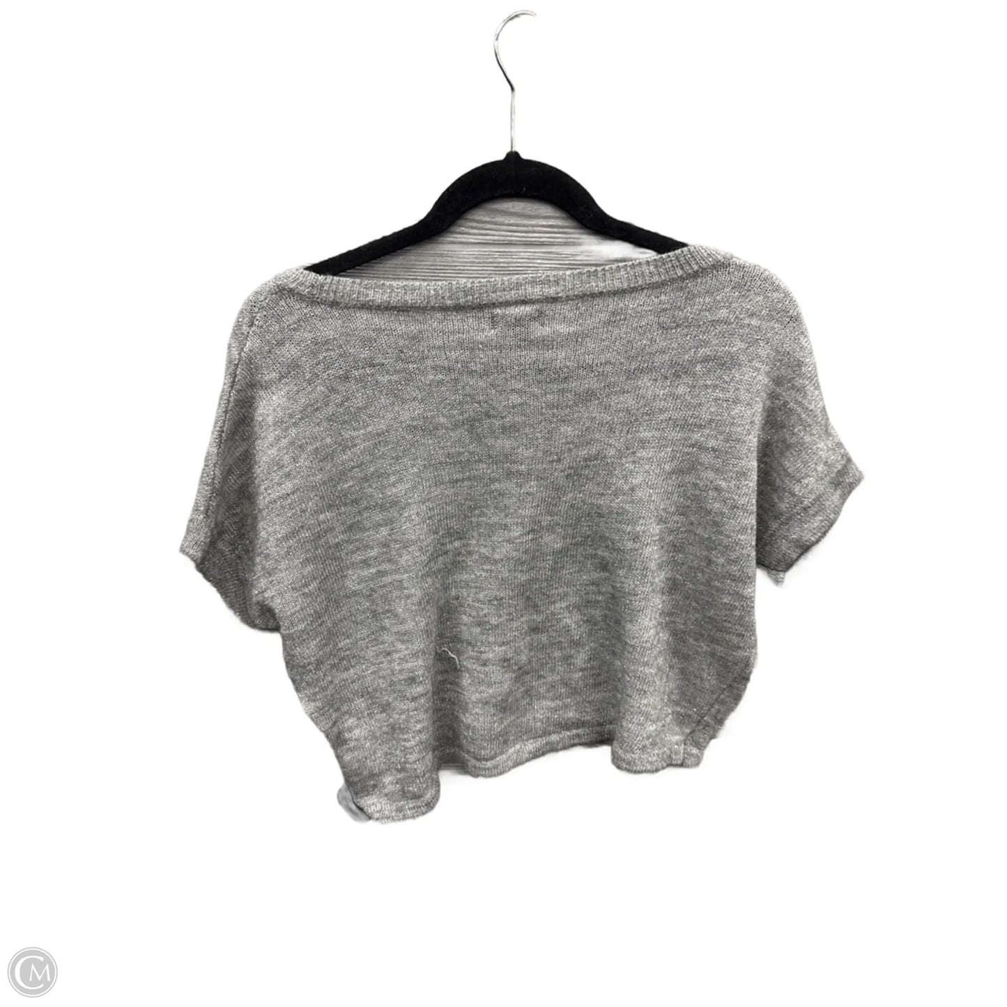 Top Short Sleeve By Express In Grey, Size: Xs