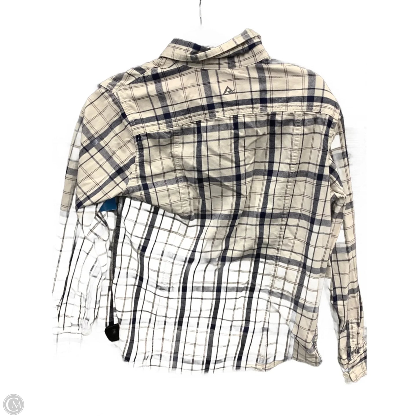 Top Long Sleeve By Clothes Mentor In Plaid Pattern, Size: M