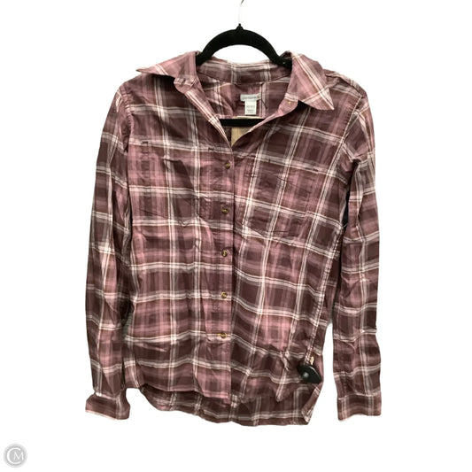Top Long Sleeve By Carhartt In Purple, Size: Xs