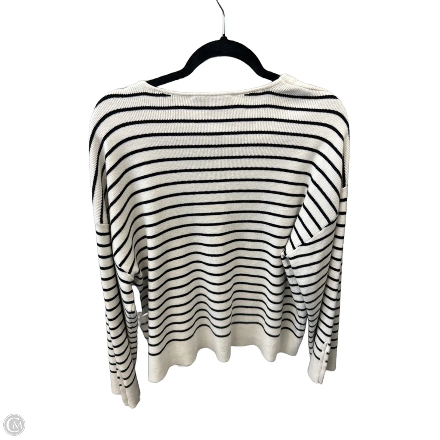 Sweater By Loft In Striped Pattern, Size: L