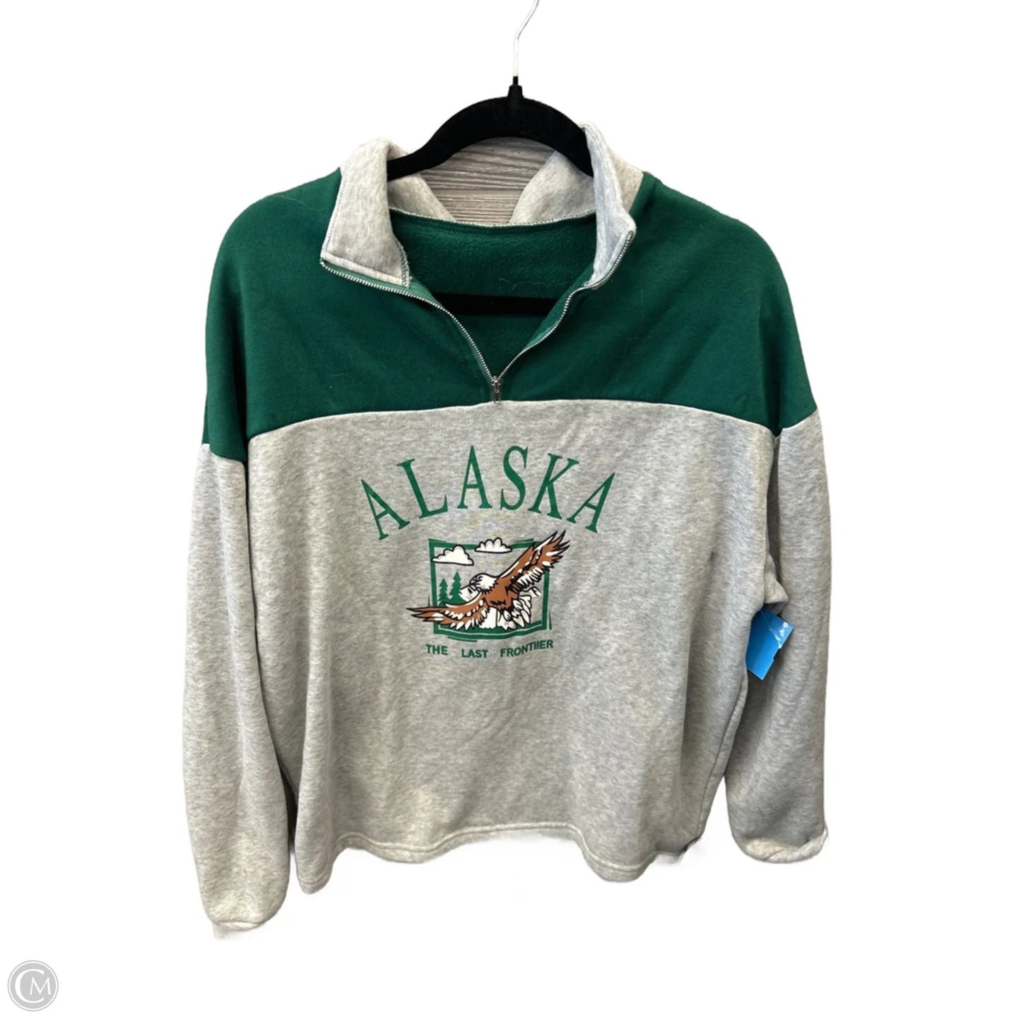 Top Long Sleeve By Shein In Grey, Size: S