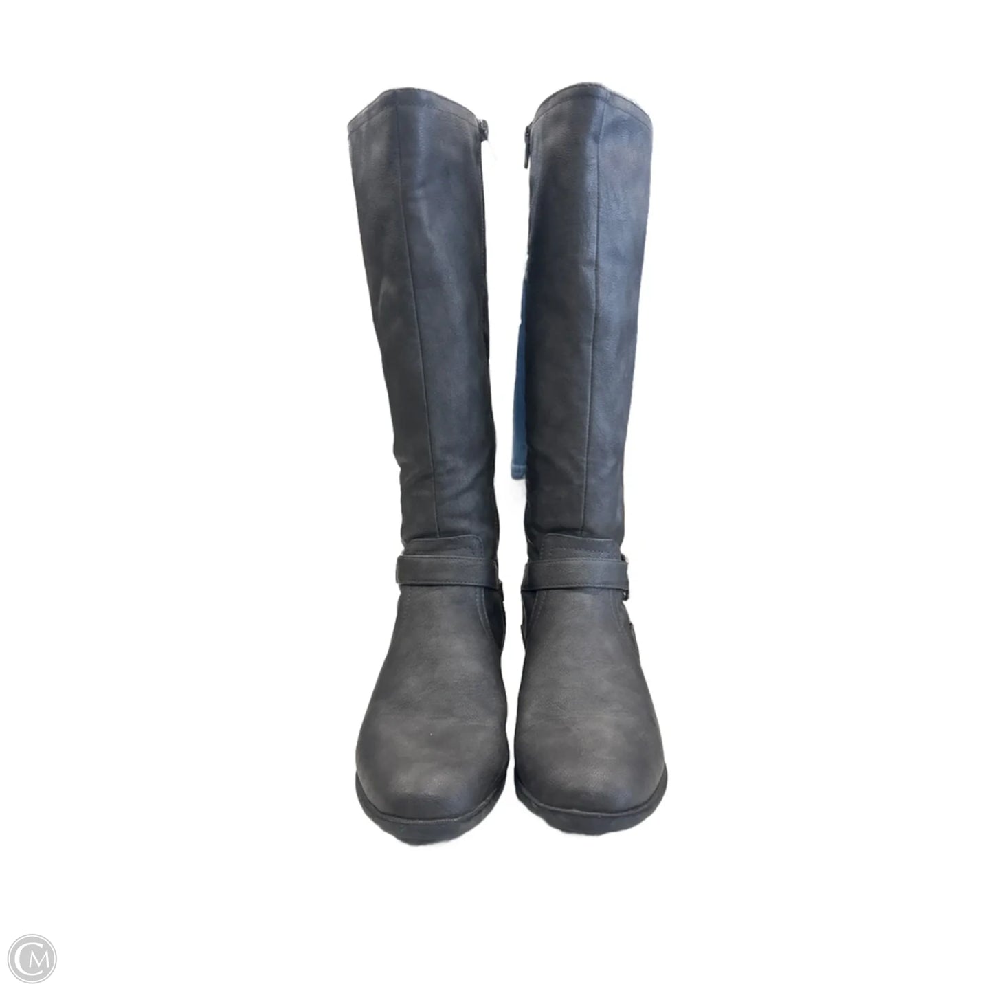 Boots Knee Flats By Life Stride In Grey, Size: 9