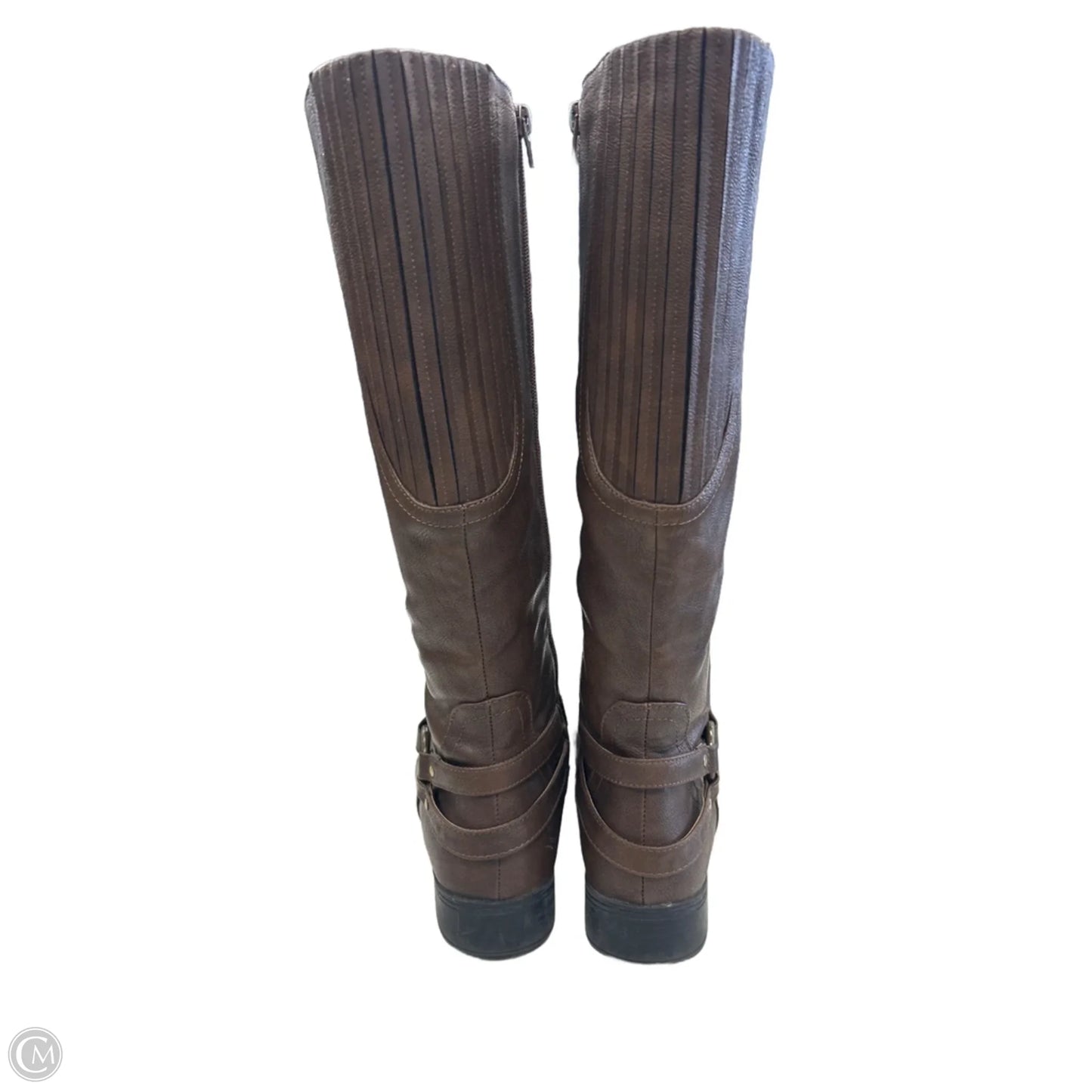 Boots Knee Flats By Life Stride In Brown, Size: 9.5