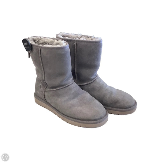 Boots Mid-calf Heels By Koolaburra By Ugg In Grey, Size: 10