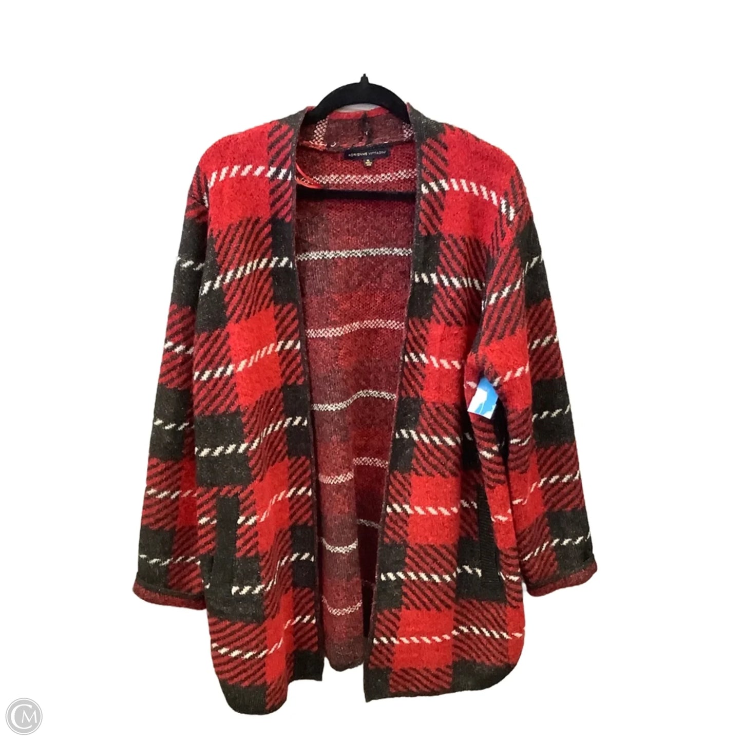 Cardigan By Adrienne Vittadini In Red, Size: Xl