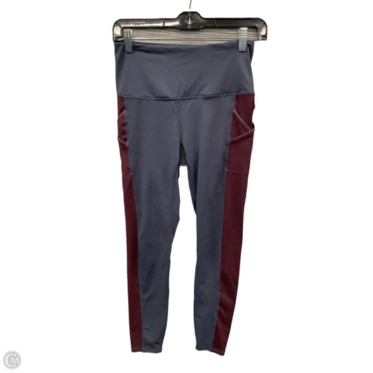 Athletic Leggings By Gaiam In Blue, Size: S