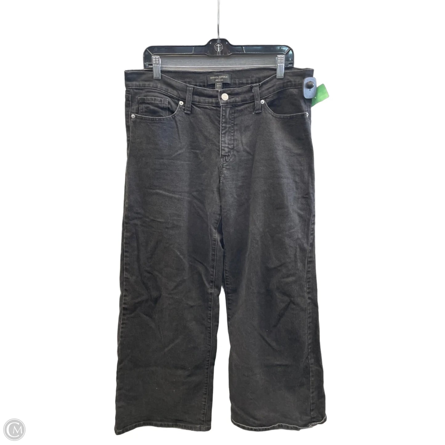 Jeans Wide Leg By Banana Republic In Black, Size: 12