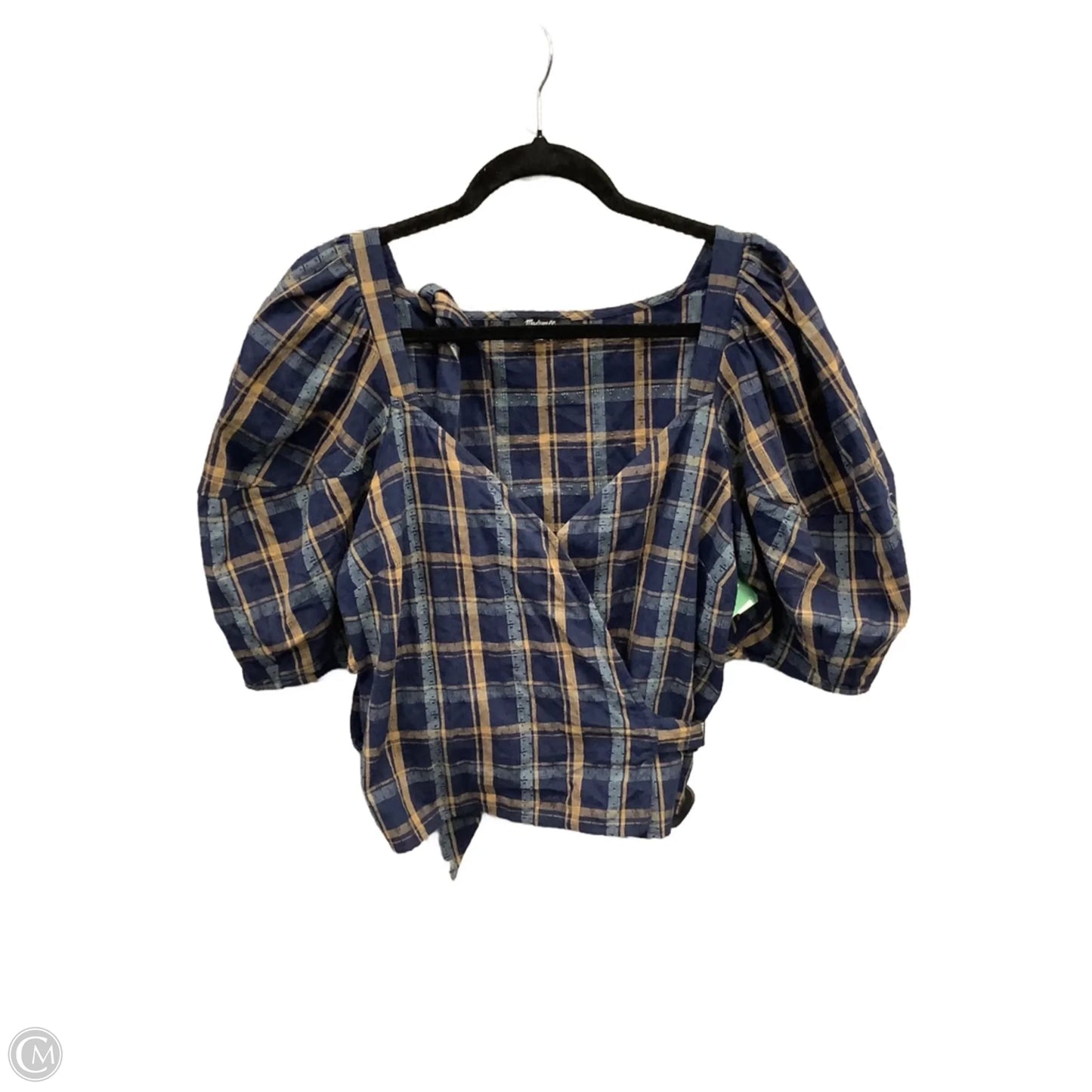Top Short Sleeve By Madewell In Blue, Size: L