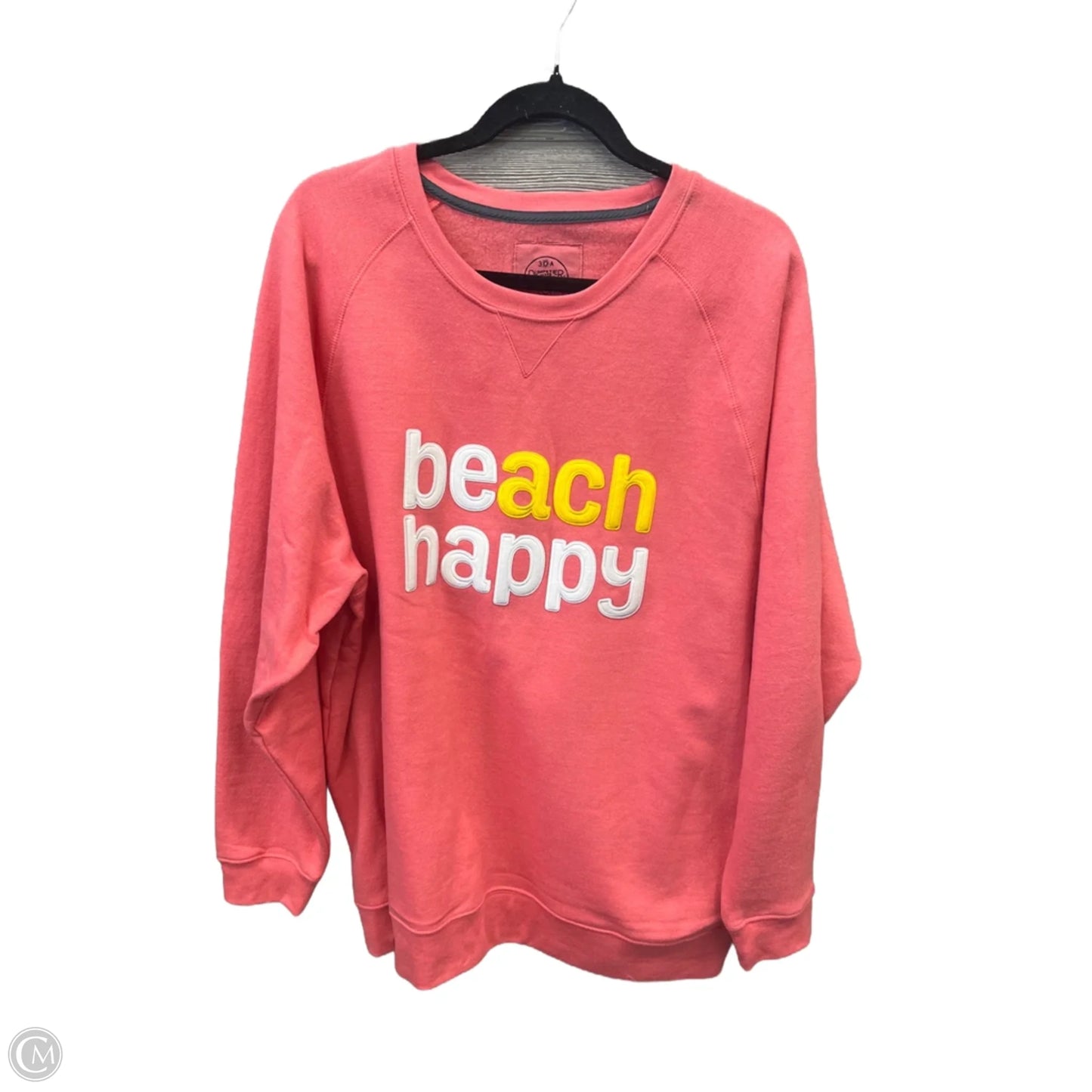 Top Long Sleeve By Clothes Mentor In Pink, Size: Xl