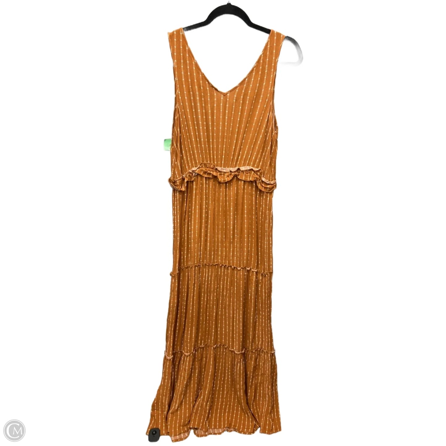 Dress Casual Maxi By Lucky Brand In Brown, Size: L