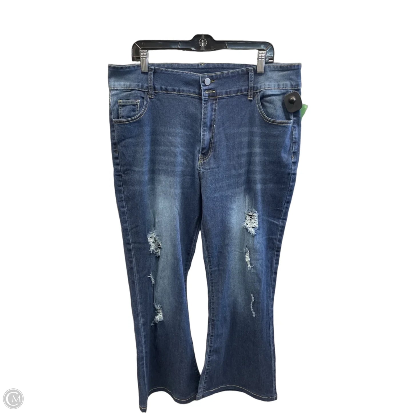 Jeans Boot Cut By Clothes Mentor In Blue Denim, Size: 22