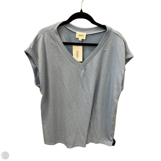 Top Sleeveless By Andree By Unit In Blue, Size: 2x