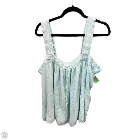 Top Sleeveless By Torrid In Teal, Size: 3x