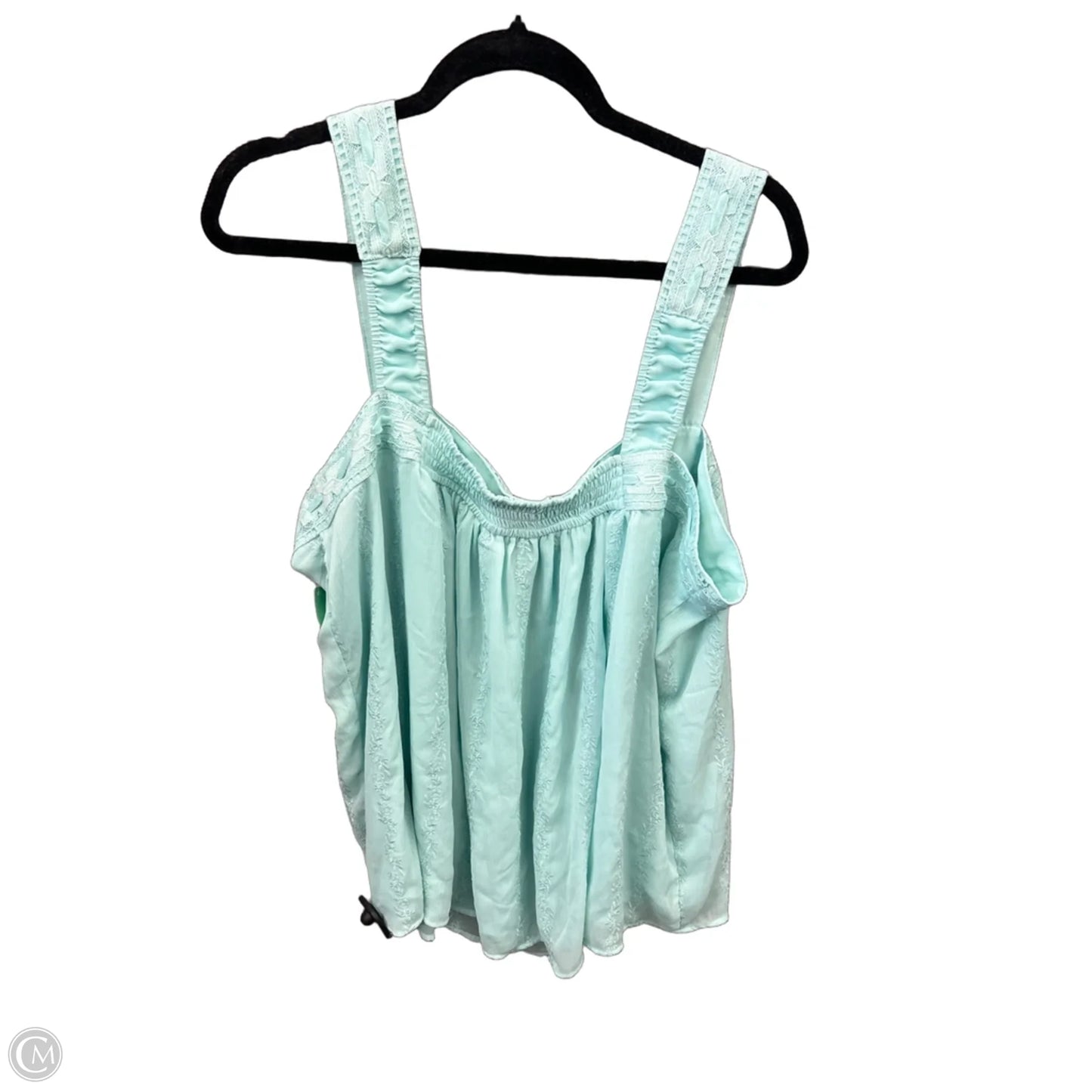 Top Sleeveless By Torrid In Teal, Size: 3x