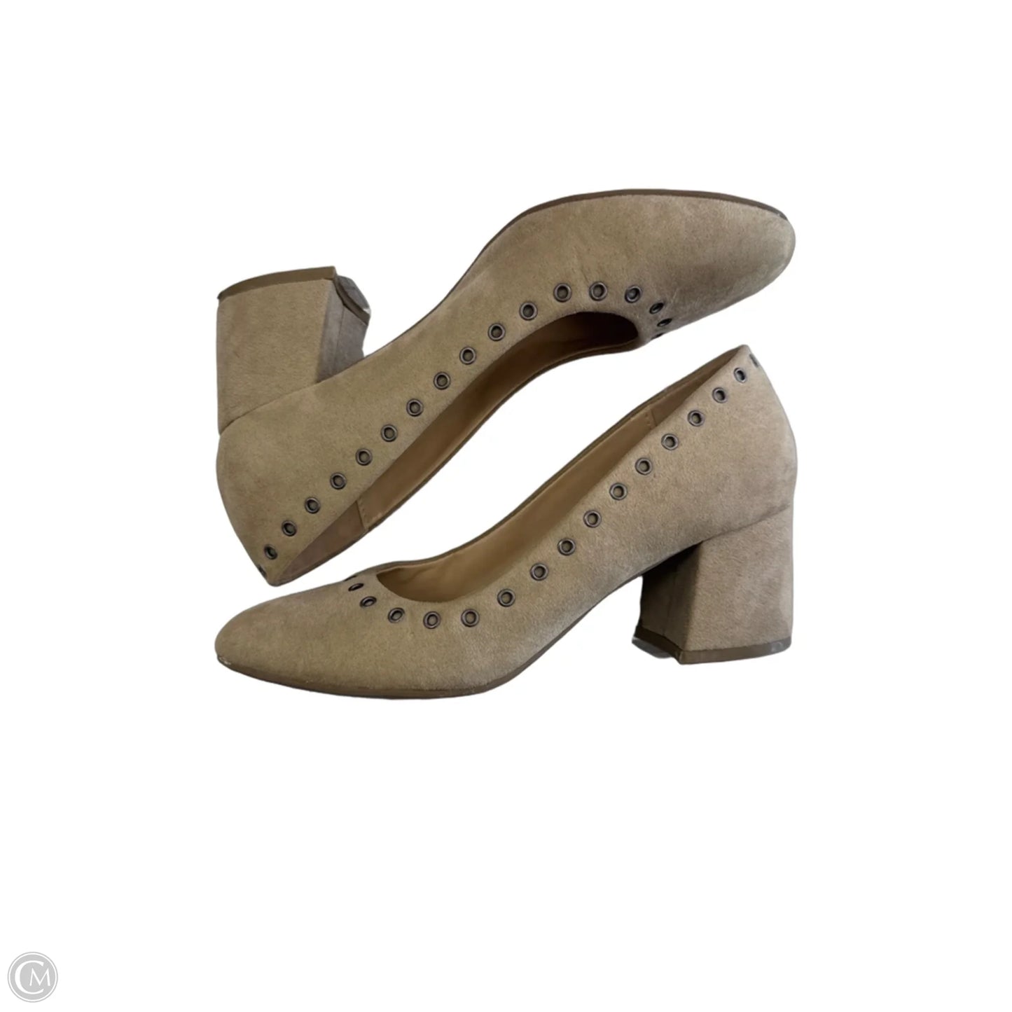 Shoes Heels Block By Simply Styled In Cream, Size: 6