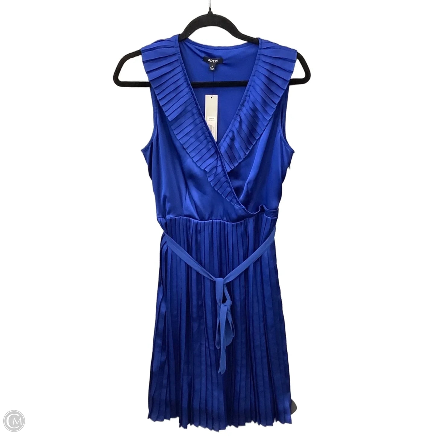 Dress Casual Midi By Apt 9 In Blue, Size: M